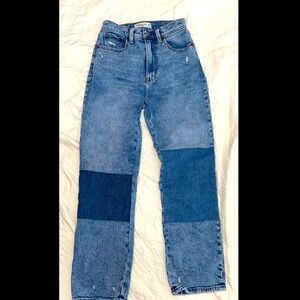 Abercrombie & Fitch Patchwork Denim